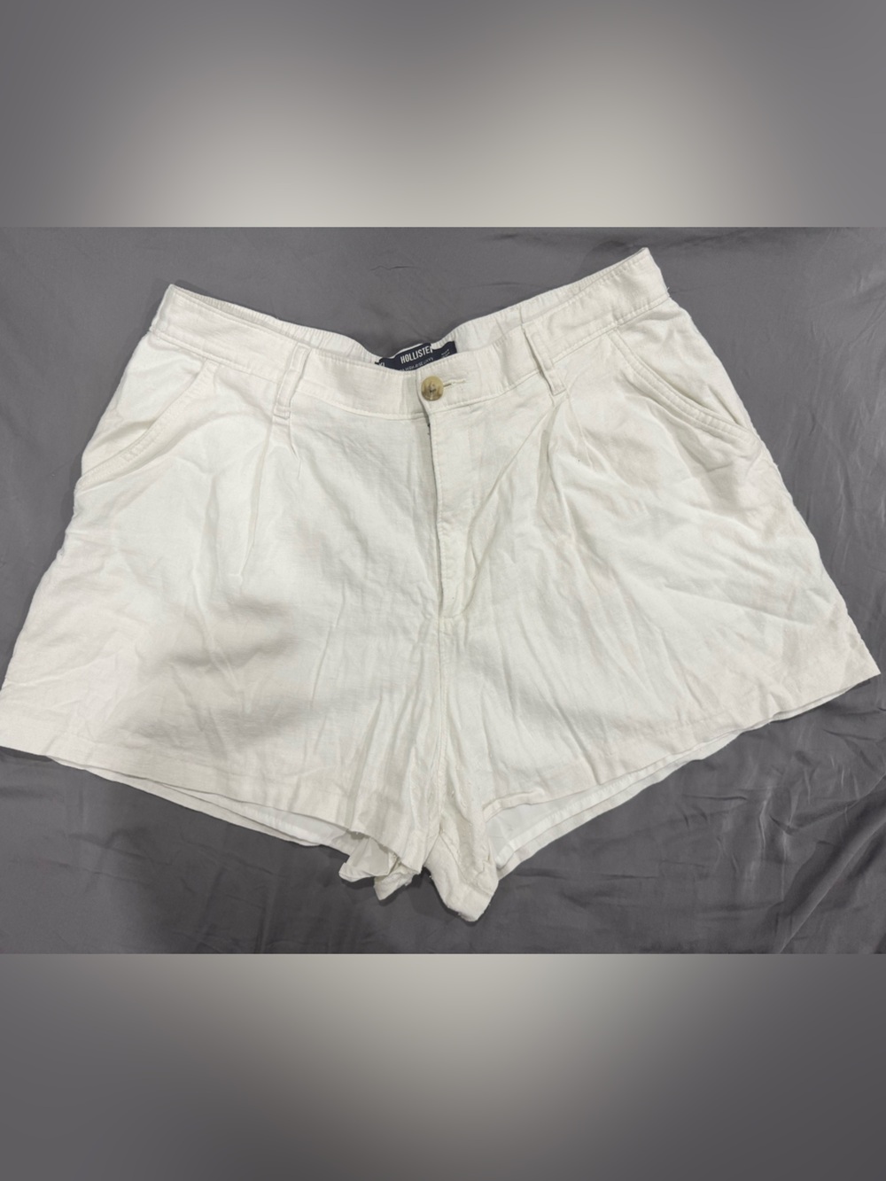 Hollister White Linen Women’s Shorts